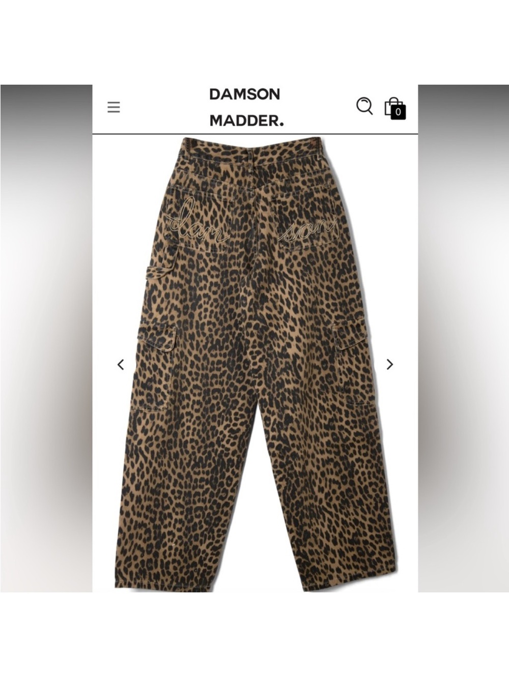Damson Madder Dion Jeans, Leopard, UK14/US12 - Picture 7 of 9